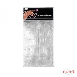DUAL FORM NAIL EXTENSION TIPS, PACK OF 100, 10 SIZES